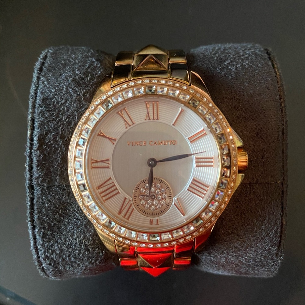 Vince Camino Rose Gold Sparkle Watch